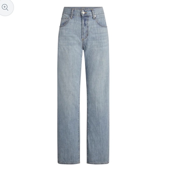 Daily Blue MOOD in Echo Wash Rigid Relaxed Straight Leg Denim Jean AG NEW $313 - Picture 1 of 16